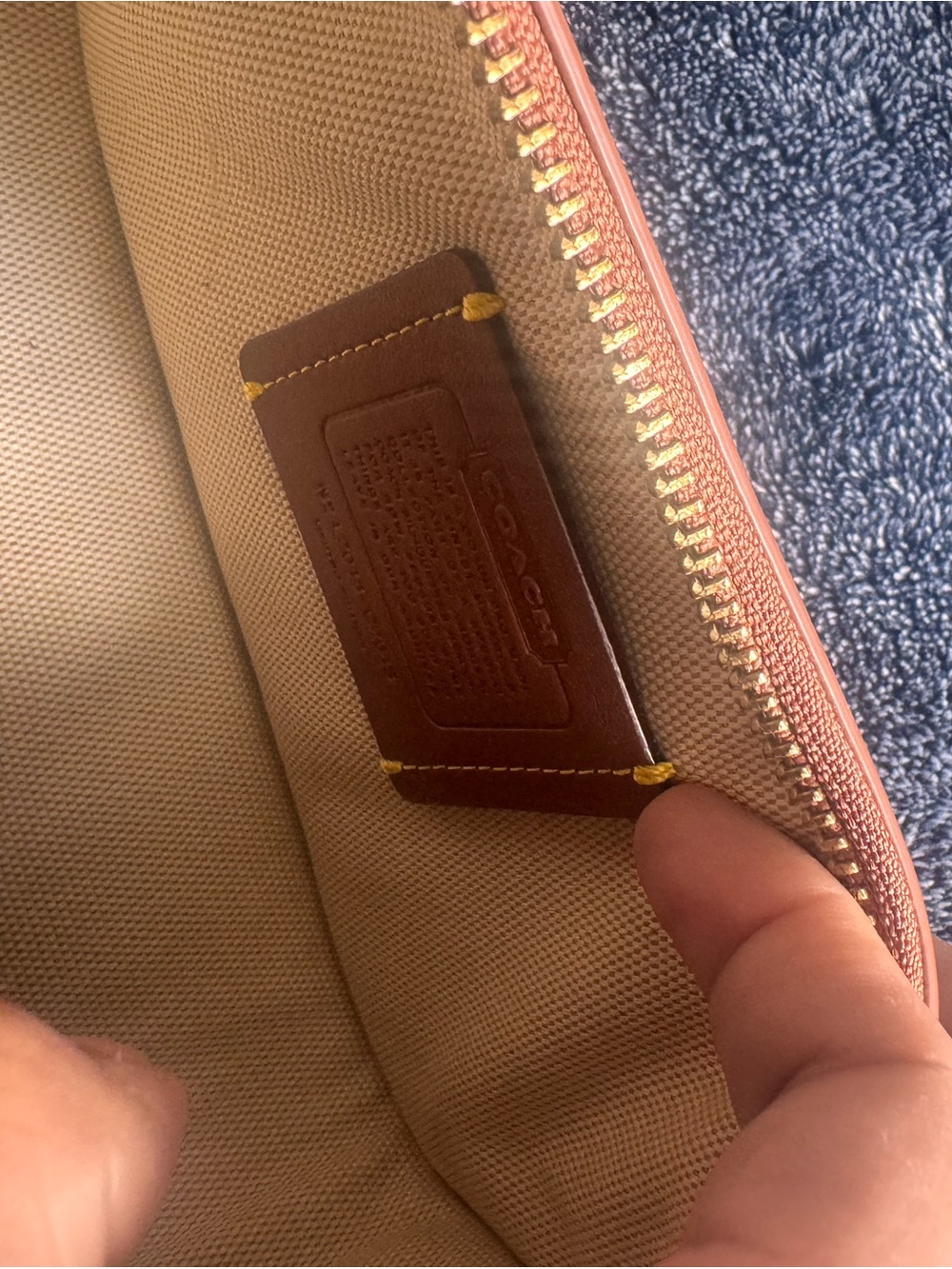 Coach Saddle Shoulder Bag in Chestnut Brown with Gold Hardware - Picture 4 of 4